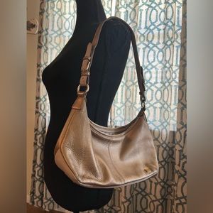 The Sak Gold Metallic shoulder purse